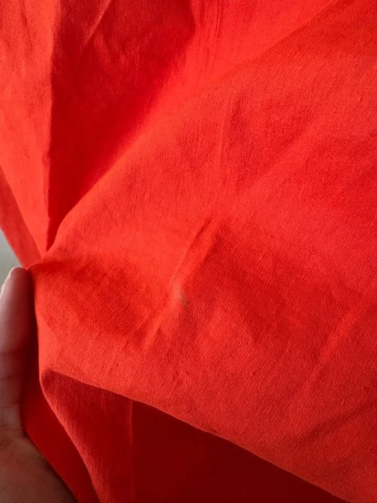 Theory Wide-Leg Pants in Bright Red - Picture 3 of 9